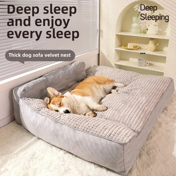 Plush Non-Slip Sleeping Pet Bed