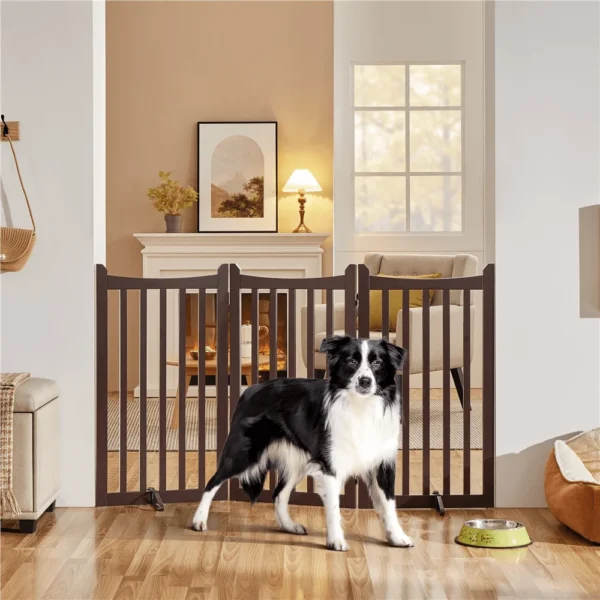 Freestanding Wooden Pet Gate Fence