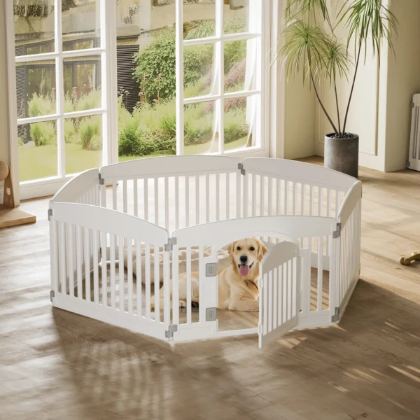 Expandable Plastic Dog Playpen Fence