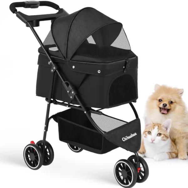 Small Dog Cat Travel Stroller