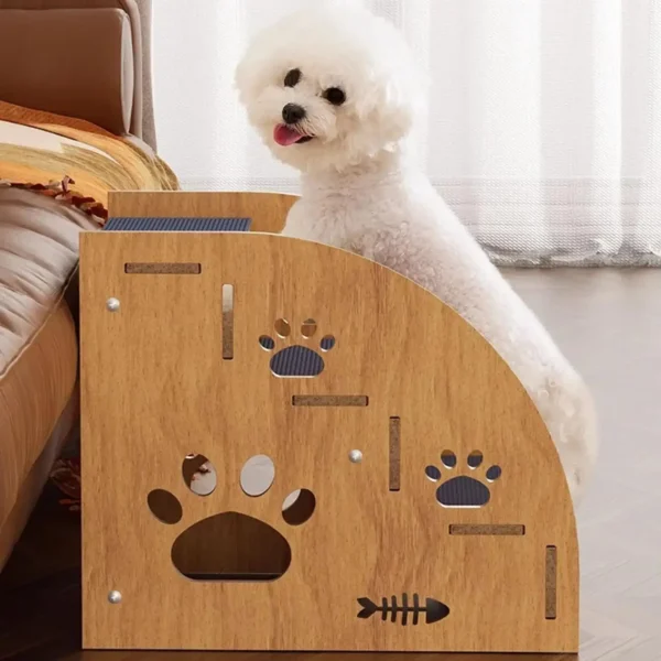 Solid Wood Pet Stairs Ramp